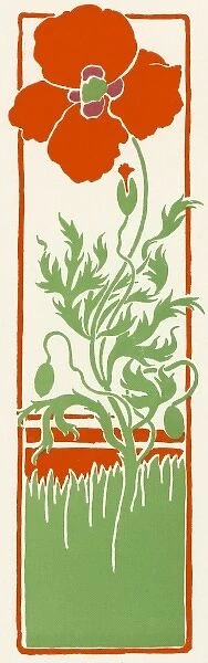 Art Nouveau Poppy 1897