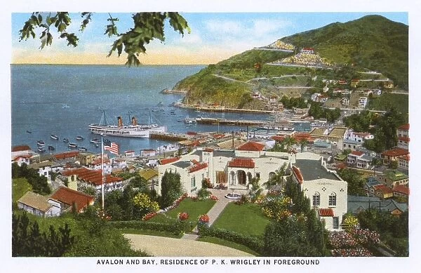 Avalon and bay, Santa Catalina Island, California, USA