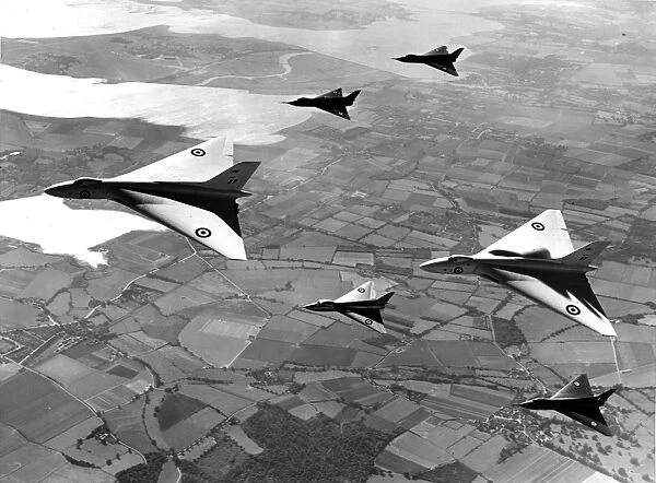The two Avro Vulcan prototypes VX770 and VX777
