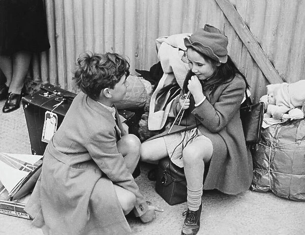 Belgian refugee children WWII