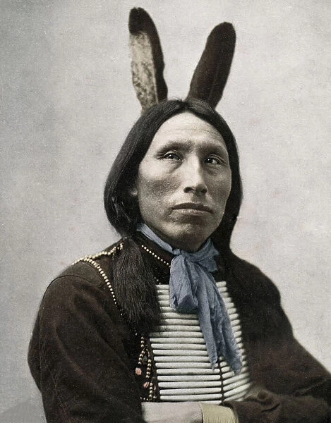 c. 1890s  /  1900 - USA - Native American Crow man