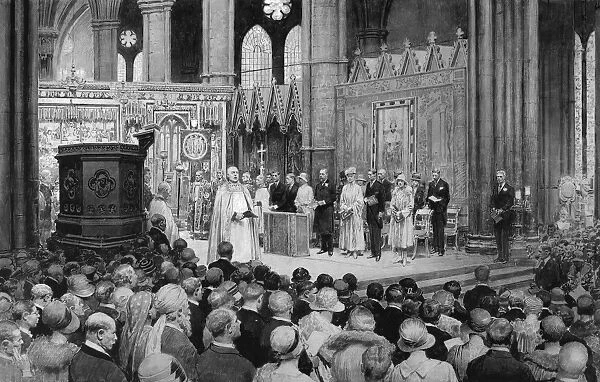 Cathedral service, recovery of King George V