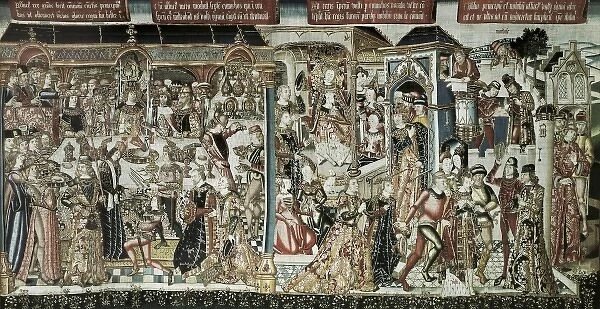 Esther before Ahasuerus. The banquet of Ahasuerus