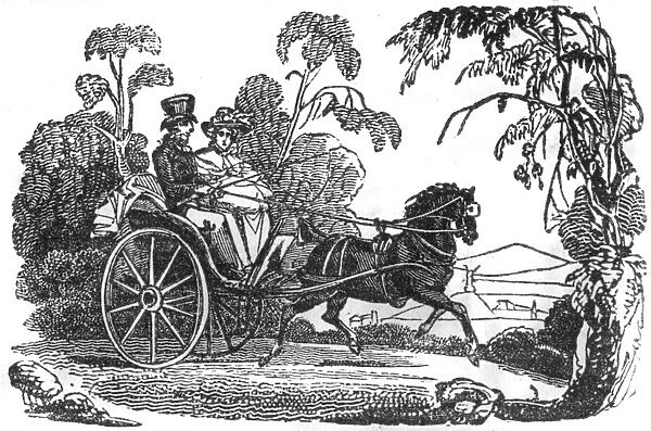 Horse and carriage, c. 1800