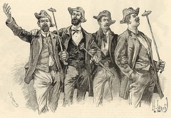 A male quartet