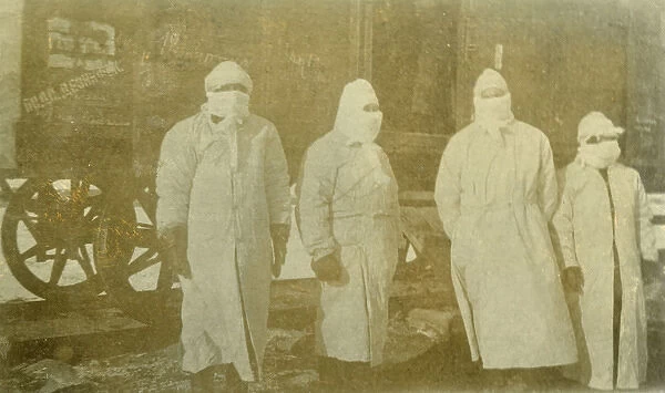 Medical orderlies during plague outbreak