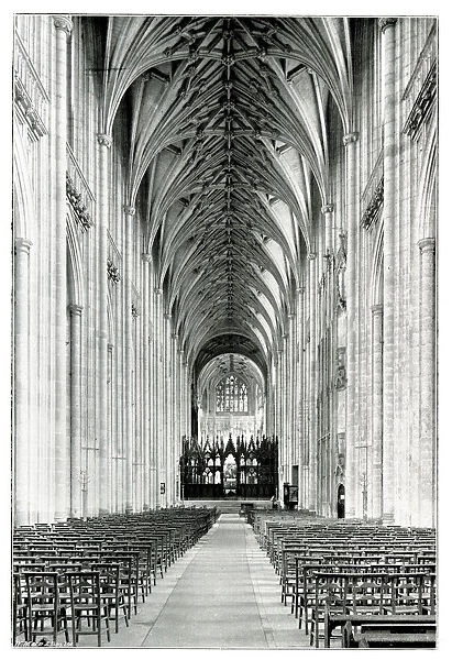The Nave, Winchester Cathedral looking East