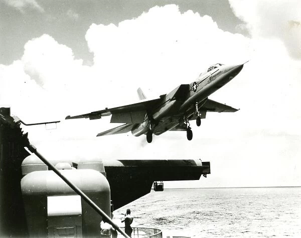 North American Vigilante being catapulted off the USS Sa?
