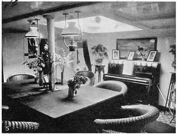 The Officers Saloon aboard the Fram, 1912