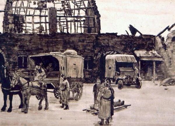 Section Sanitaire Anglaise at Coxyde, 1917