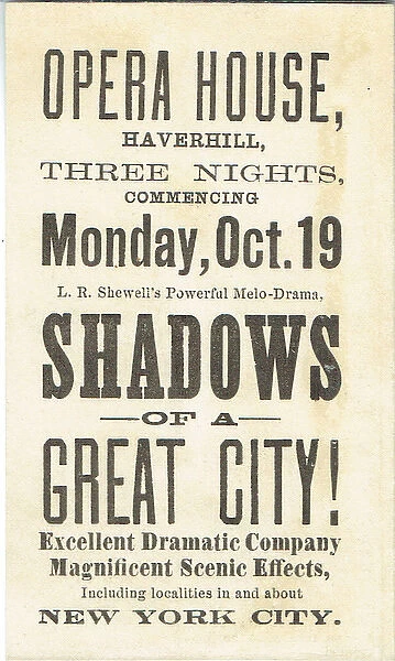 Shadows of a Great City by J Jefferson & L R Sherwell