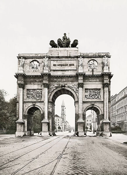 The Siegestor Victory Gate, Munich, Germany
