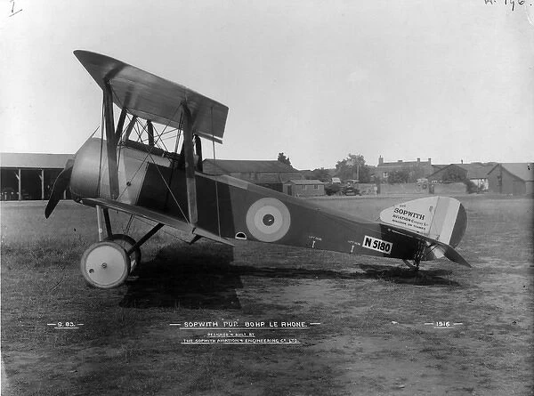 Sopwith Pup N5180 of the RNAS at Brooklands Side view