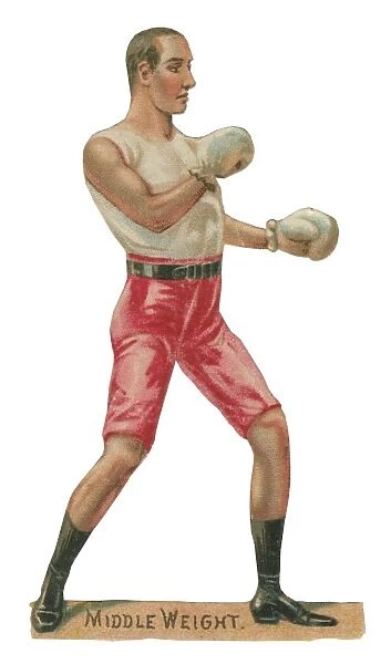 Victorian scrap - middleweight boxer