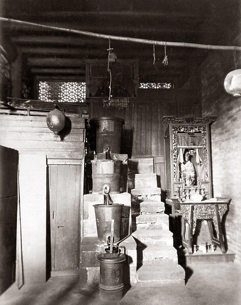 Water clock, Canton (Guangzhou) China, circa 1890s. Date: circa 1890s