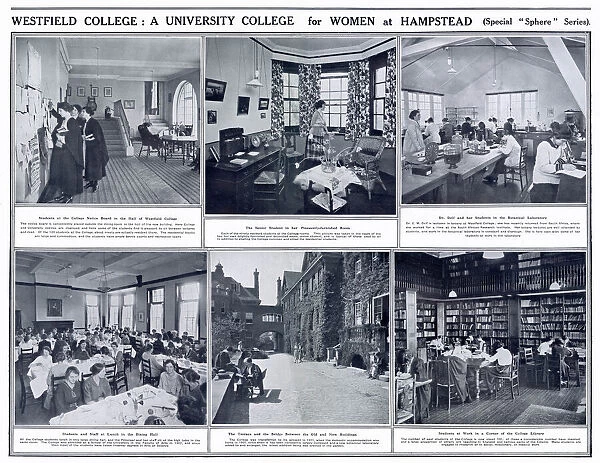 Westfield College, Hampstead - A University College for Women. Date: 1922