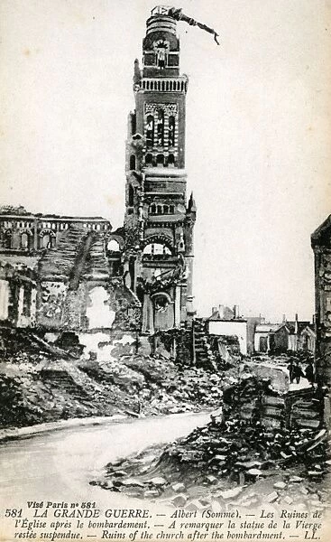 WW1 Ruins of Church, Albert, Picardie