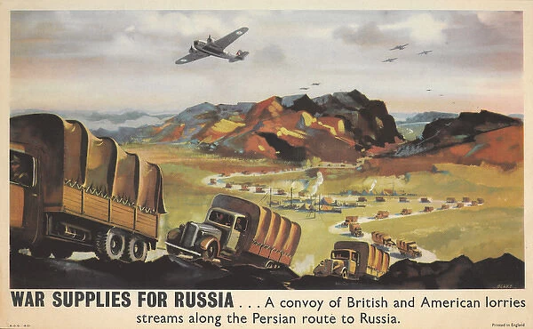 WW2 Poster -- War Supplies For Russia