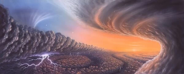 Cloudscape on Jupiter, artwork