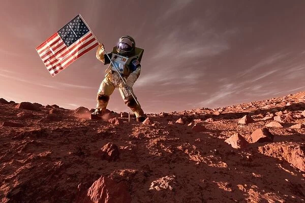 US exploration of Mars, artwork