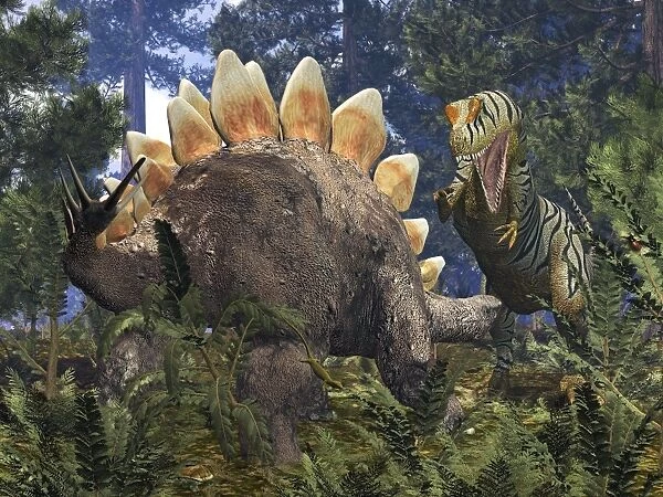 Jurassic dinosaurs, artwork