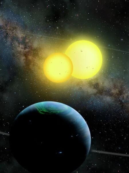 Kepler-35 planetary system, artwork C015  /  0790
