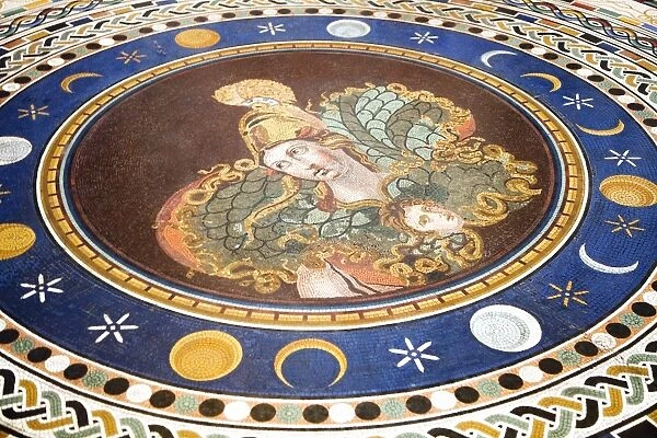 Lunar phases, 3rd century Roman mosaic
