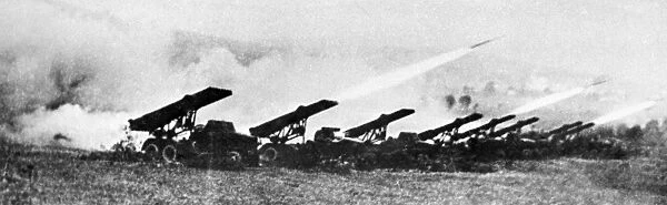 Soviet Katyusha rocket launchers, 1942