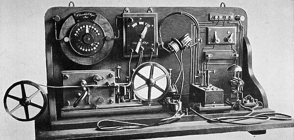 Telegraph transmitter and receiver, 1914