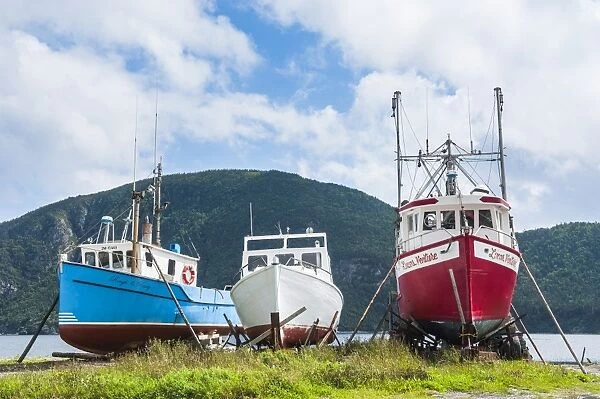 Fishing boat in Corner Brook, Newfoundland, Canada, North America