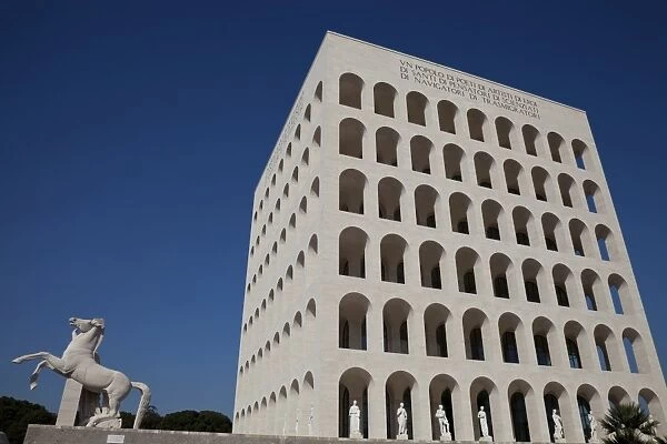 Palazzo della Civilta Italiana (Square Colosseum), EUR district, Rome, Lazio