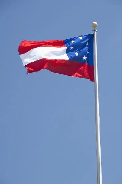 South Carolina, Charleston, Fort Sumter National Monument. First offical flag of Confederacy