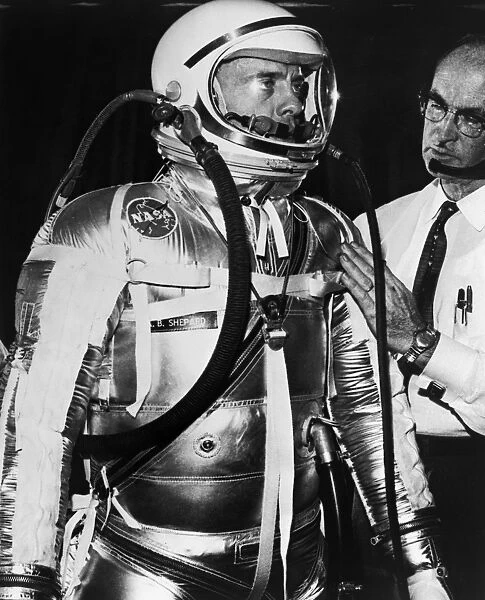 ALAN SHEPARD (1923-1998). American astronaut and commander of the Apollo 14 mission