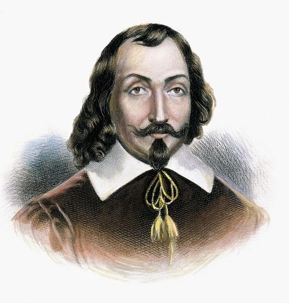 SAMUEL DE CHAMPLAIN (1567-1635). French explorer. Line and stipple engraving