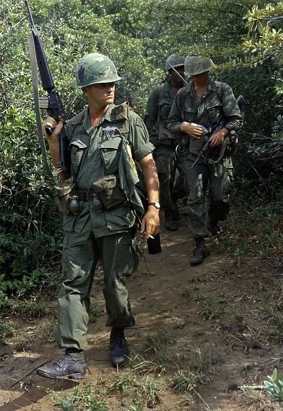 VIETNAM WAR, 1967. CPT Larry W. Bass. ollowed by two RTO