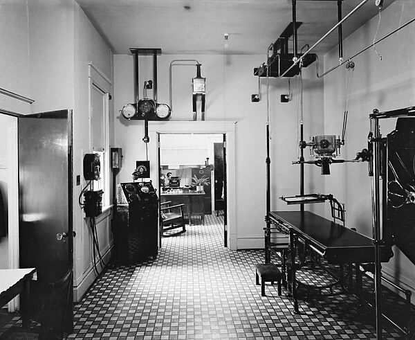 X-RAY ROOM, c1920. An X-ray room at the Washington Sanitarium in Takoma Park, Maryland