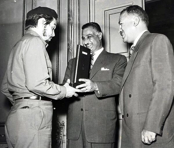 Che Guevara with Gamal Abdul Nasser