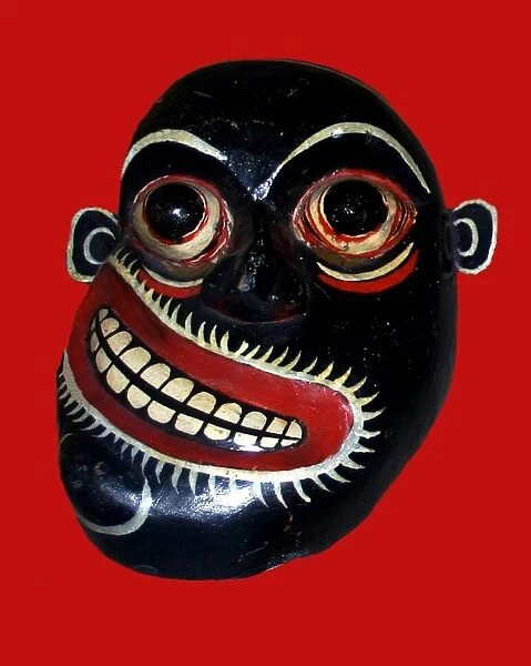 Demon mask from Sri Lanka, 19th - 20th century AD. This is a mask used for medicine