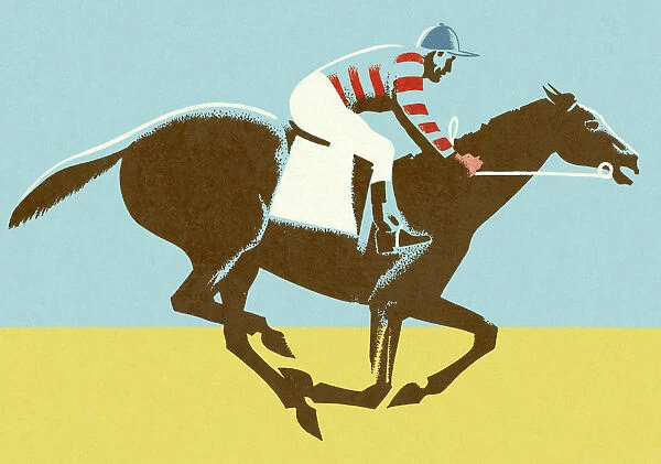 Jockey Riding Horse