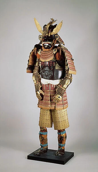 Armour (Gusoku), 16th-18th century (iron, lacquer, silk & gilt copper)