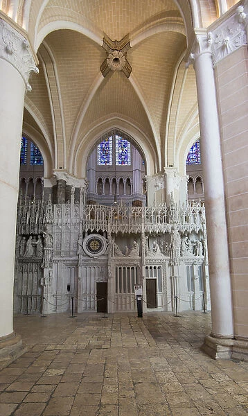 Astronomical clock of the cathedral of chartres located in the choir