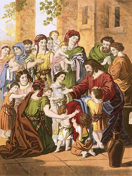 Christ blessing little children