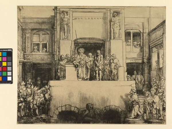 Christ Presented to the People, 1655 (drypoint printed on paper)