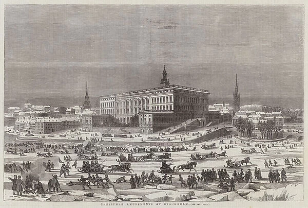 Christmas Amusements at Stockholm (engraving)