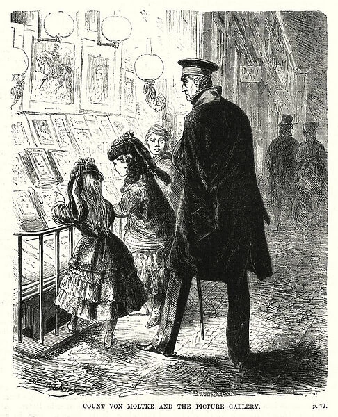 Count von Moltke and the Picture Gallery (engraving)