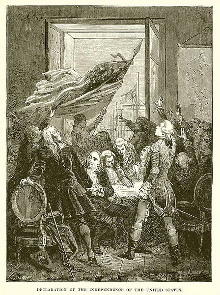 Declaration of the independence of the United States (engraving)