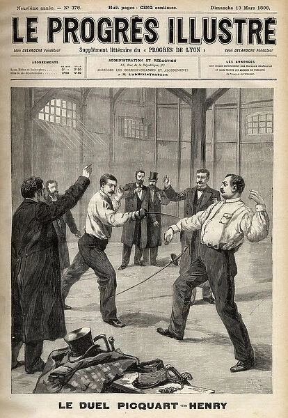 Dreyfus case: The duel between Lieutenant-Colonel Georges Picquart (1854-1914
