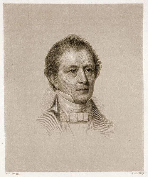 Edward Everett, engraved by John Cheney (1801-85) (engraving)