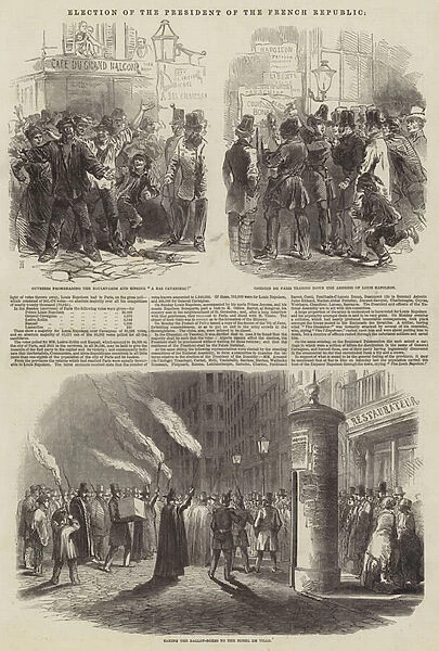 Election of the President of the French Republic (engraving)