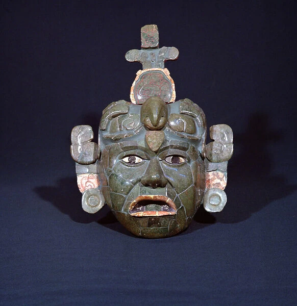 Funerary mask from Tikal, Peten, Guatemala, Early Classic Period (c